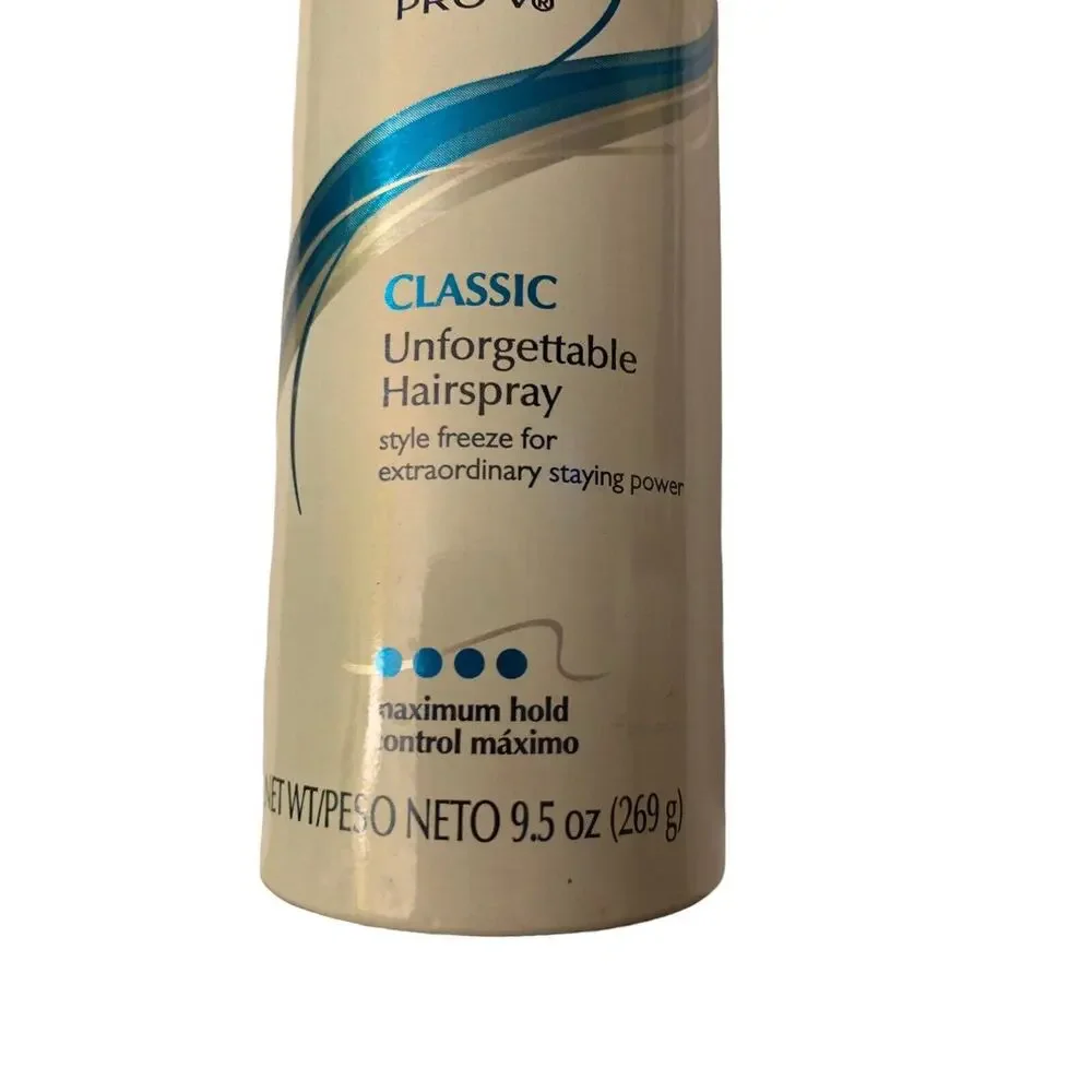 Pantene Style Pro-V Classic Unforgettable Hairspray Long-Lasting Max Hold 9.5 Oz